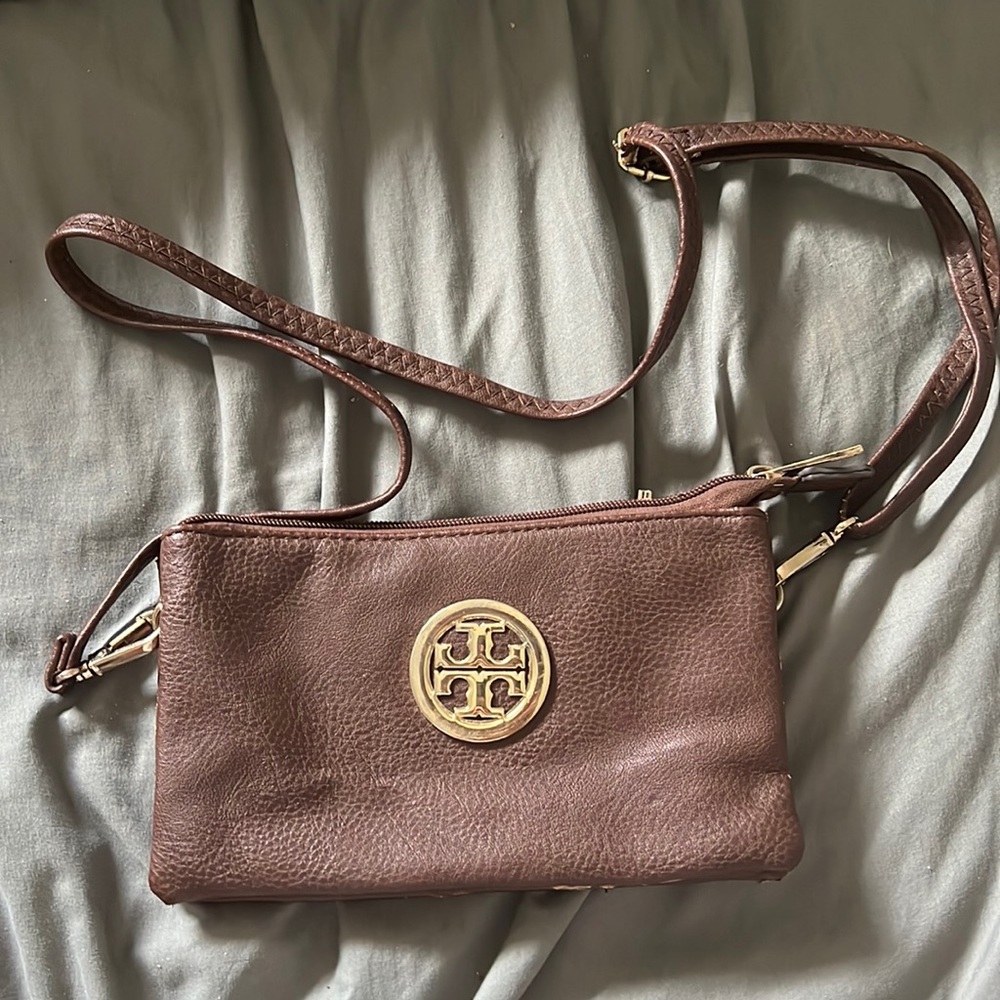Tory Burch crossbody brown bag